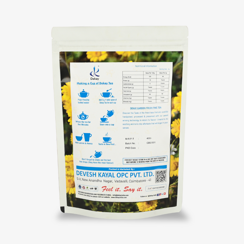 Dekay Chamomile Green Tea: Serenity in a Cup