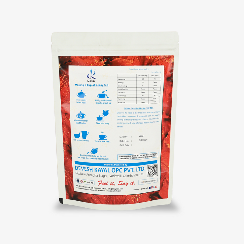 Dekay Hibiscus Green Tea: A Refreshing Fusion of Health and Flavor