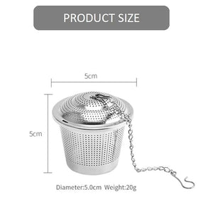 KitchenFest® 304 Stainless Steel Tea Infuser for Loose Leaf Tea Bag | RustFree Locking Infuser Basket - 1 Pcs