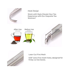 JustBrew Volcan Green Tea Infuser | Stainless-Steel Loose Leaf Tea Strainer |  | (Pack of 1)
