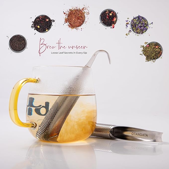 JustBrew Volcan Green Tea Infuser | Stainless-Steel Loose Leaf Tea Strainer |  | (Pack of 1)