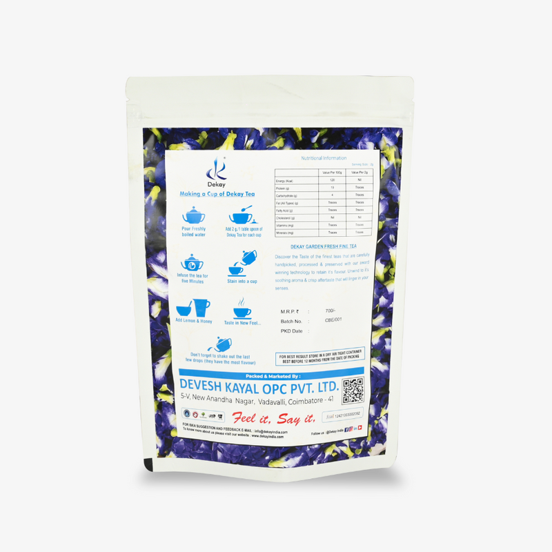 Dekay Blue Flower Tea: A Vibrancy Beyond Compare