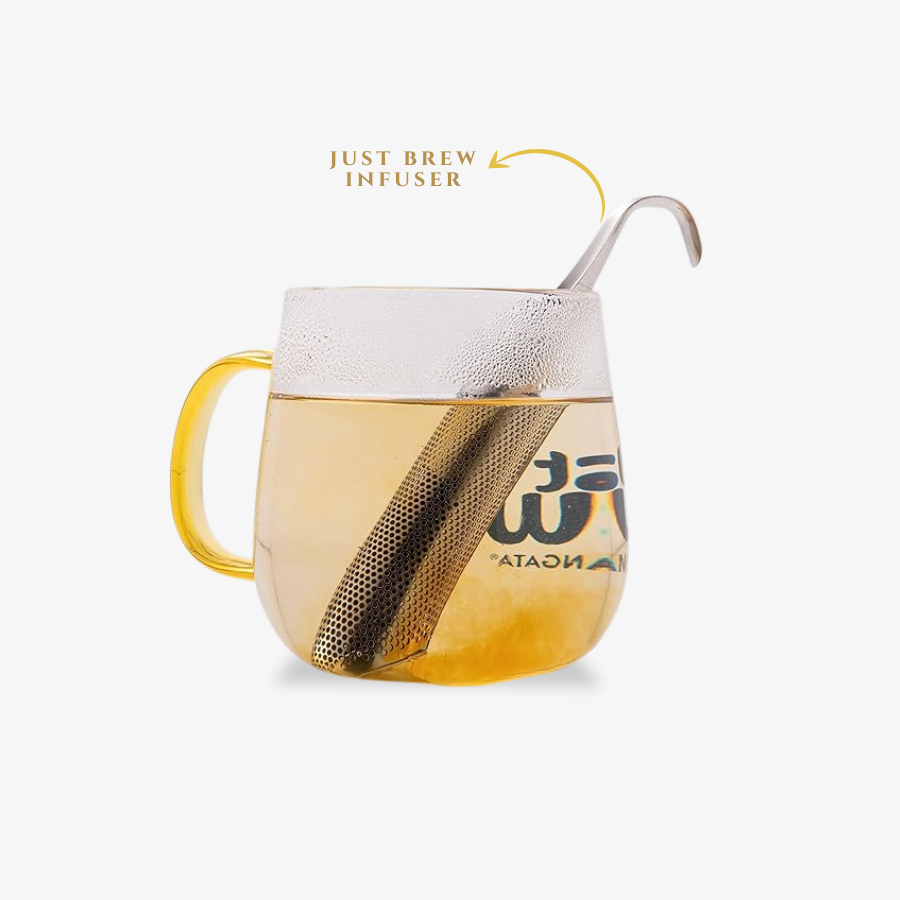 JustBrew Volcan Green Tea Infuser | Stainless-Steel Loose Leaf Tea Strainer |  | (Pack of 1)