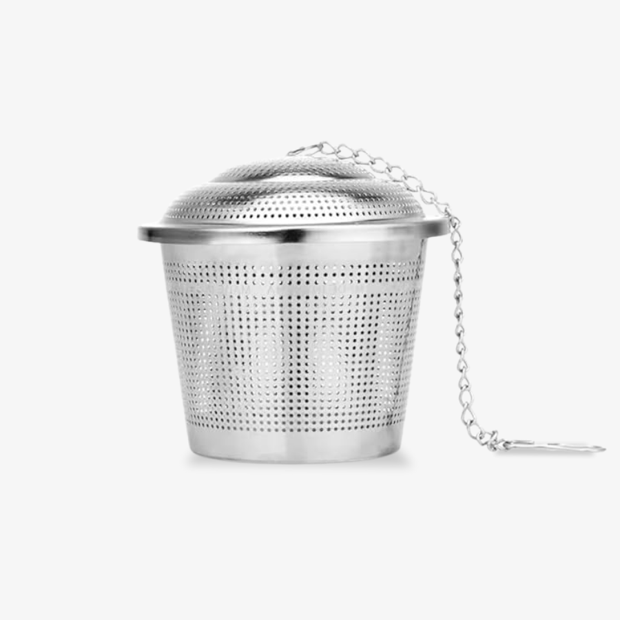KitchenFest® 304 Stainless Steel Tea Infuser for Loose Leaf Tea Bag | RustFree Locking Infuser Basket - 1 Pcs