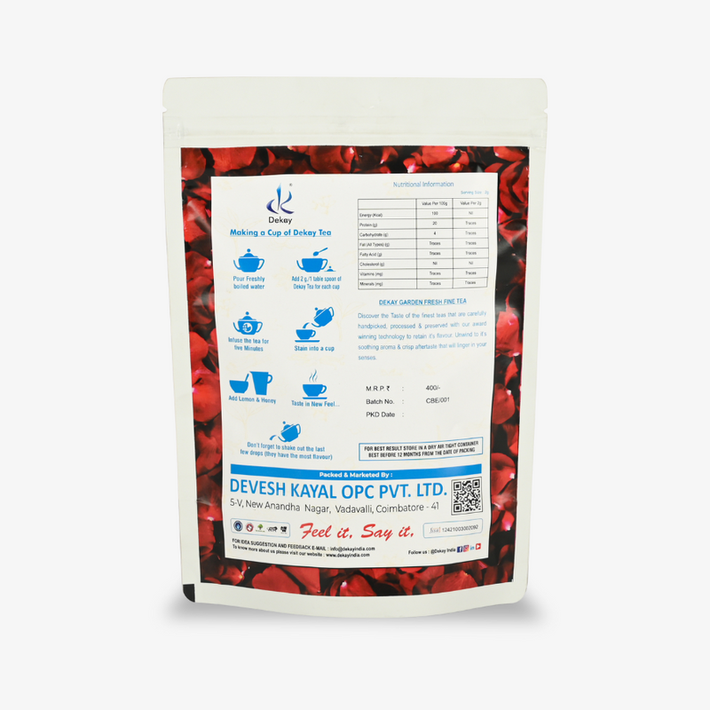 Dekay Rose Black Tea: A Floral Elegance