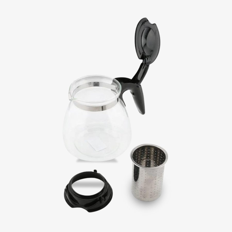Borosilicate Round Glass Exquisite Tea Pot with Infuser (1000 ml)